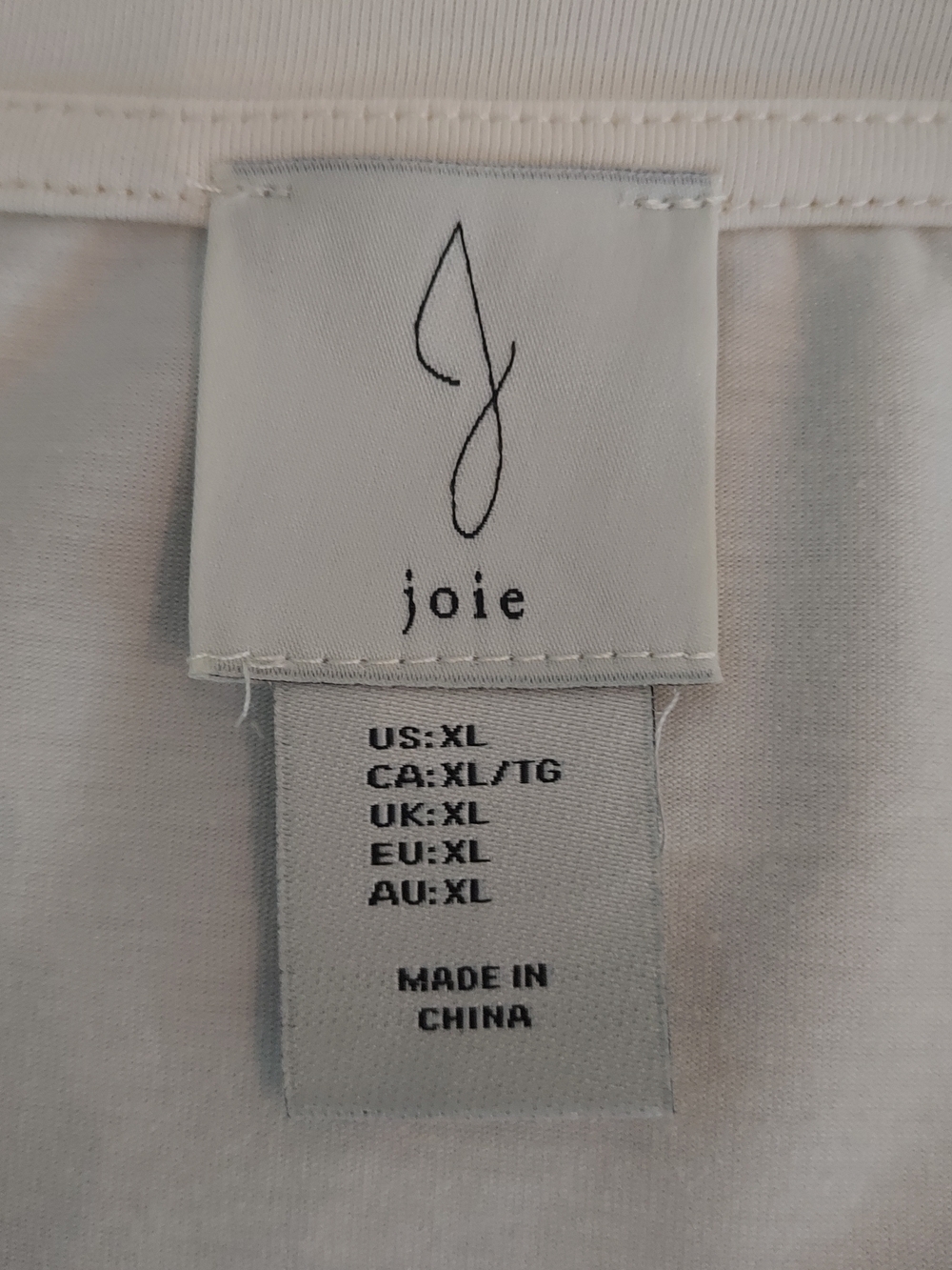 Joie Cream Tulle Sleeve Short Sleeve Tee NWOT. - Picture 5 of 8